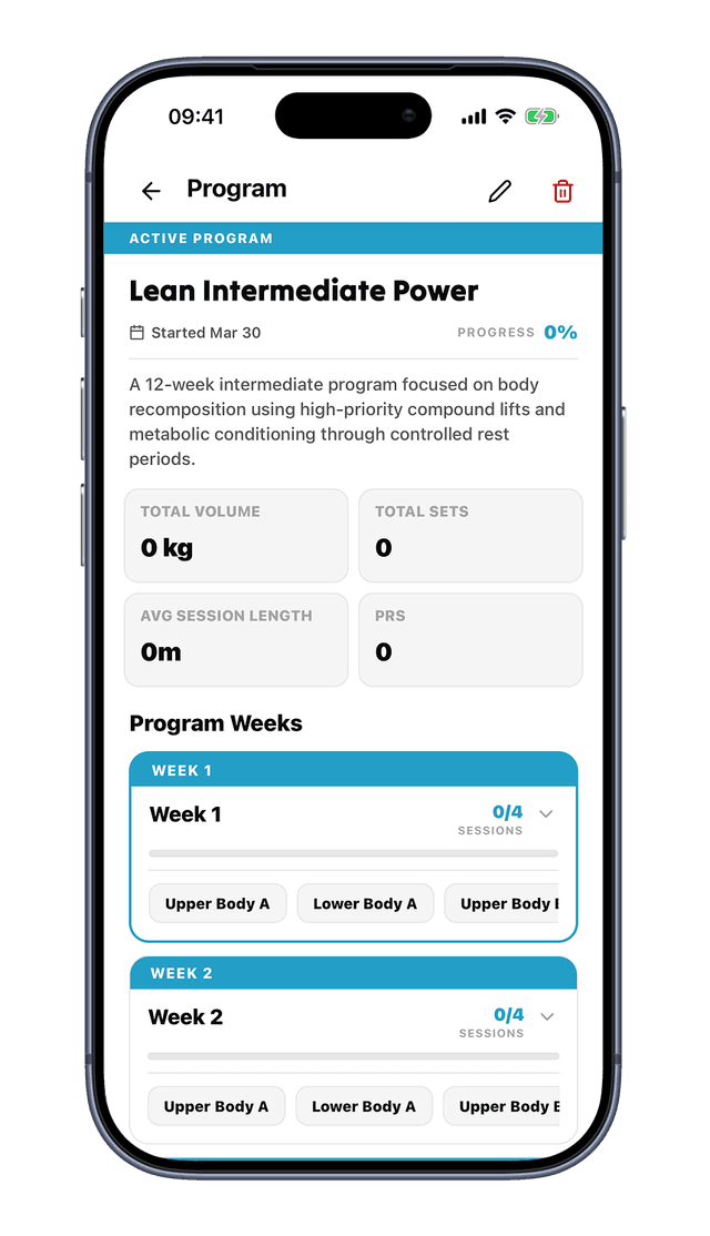 Repmate AI programme builder